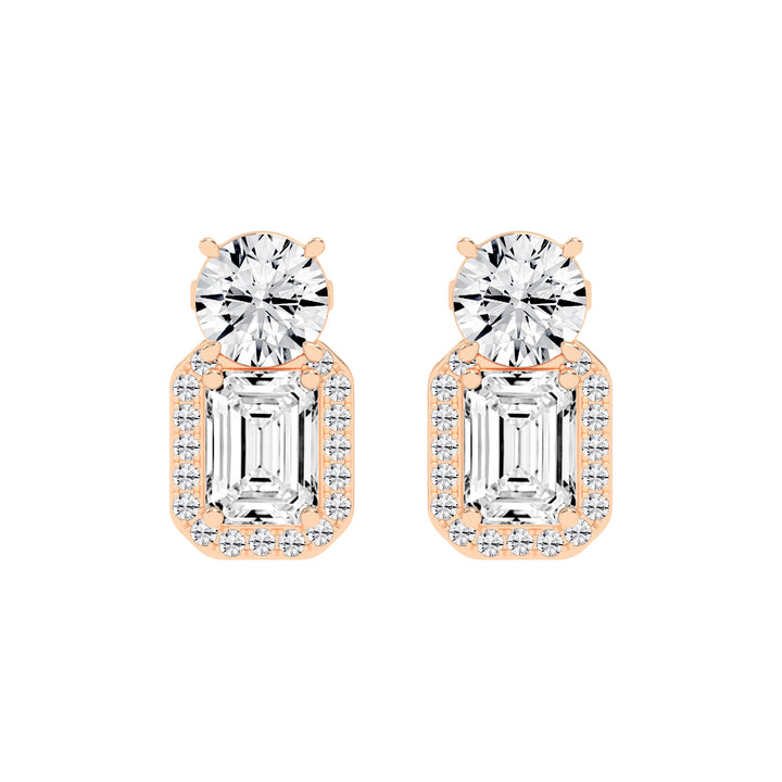 Dual-Cut Diamond Designer Studs