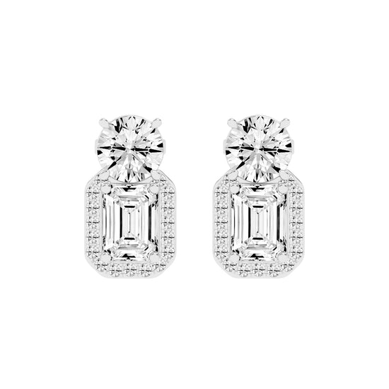 Dual-Cut Diamond Designer Studs