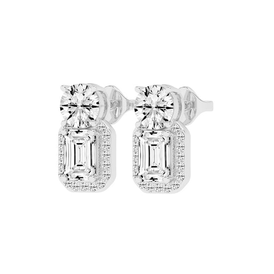 Dual-Cut Diamond Designer Studs