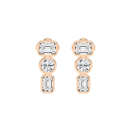 Linear Brilliance Multi-Cut Diamond Drops