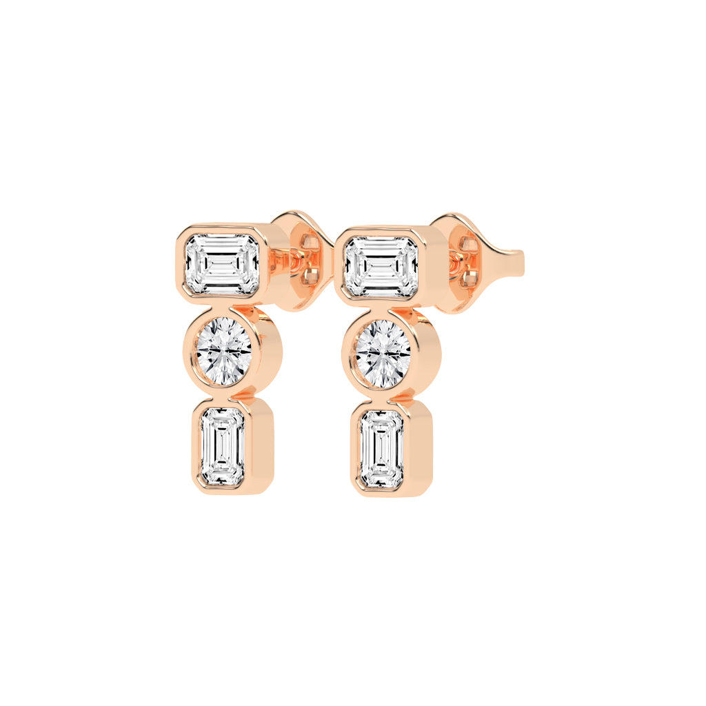 Linear Brilliance Multi-Cut Diamond Drops