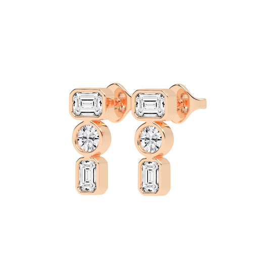Linear Brilliance Multi-Cut Diamond Drops