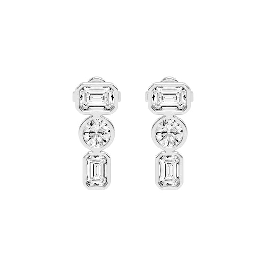 Linear Brilliance Multi-Cut Diamond Drops