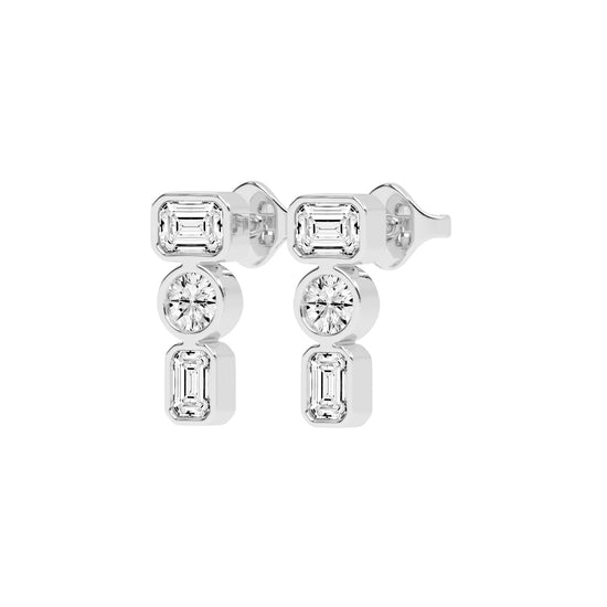 Linear Brilliance Multi-Cut Diamond Drops