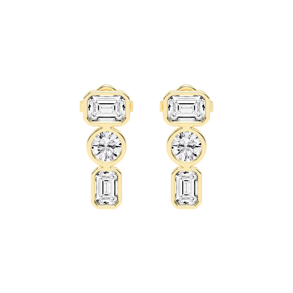 Linear Brilliance Multi-Cut Diamond Drops