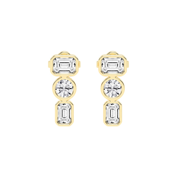 Linear Brilliance Multi-Cut Diamond Drops