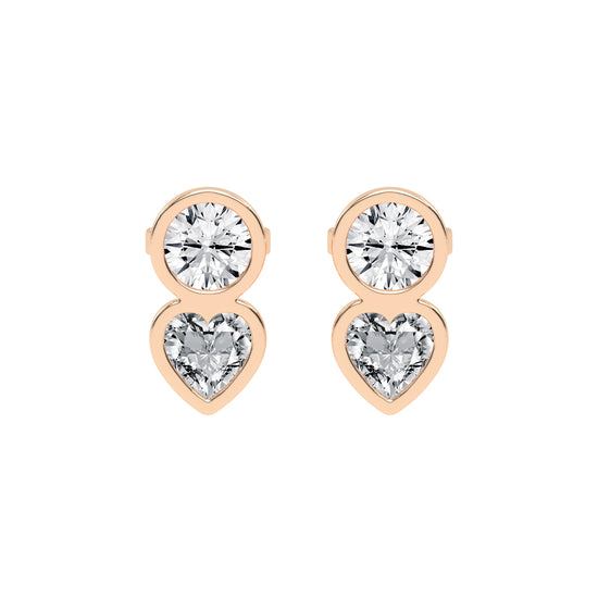 Love's Embrace Diamond Drop Studs