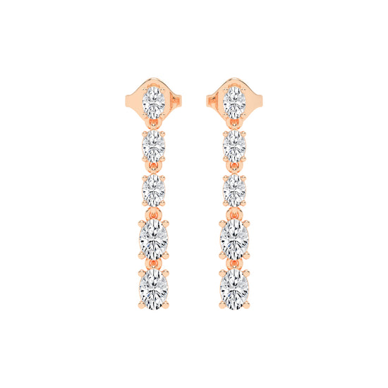River of Light Diamond Dangle Earrings