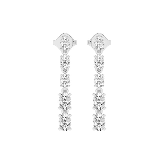 River of Light Diamond Dangle Earrings
