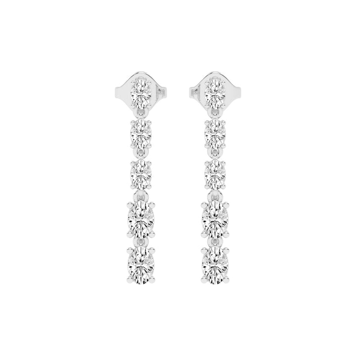 River of Light Diamond Dangle Earrings
