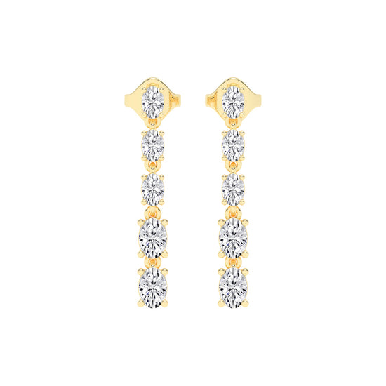 River of Light Diamond Dangle Earrings