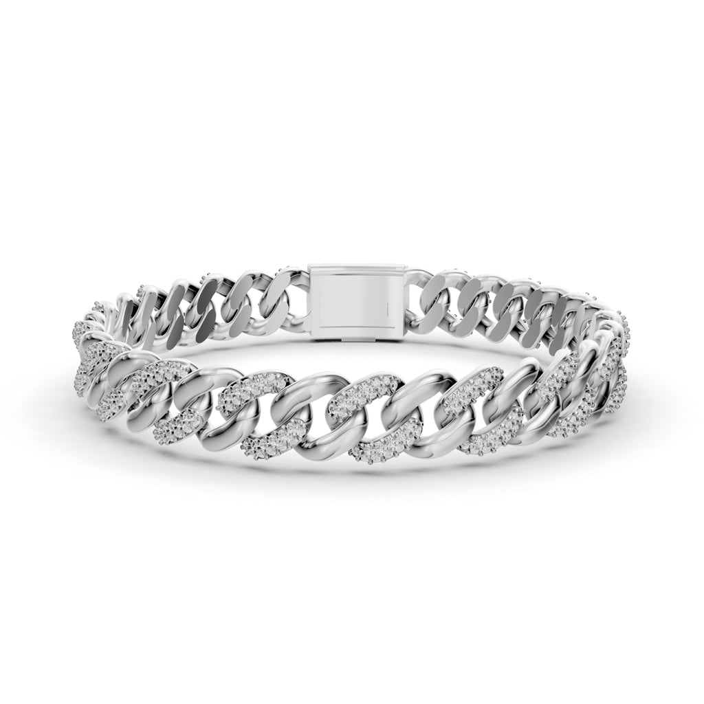 Lumière Elegance Men's Diamond Bracelet