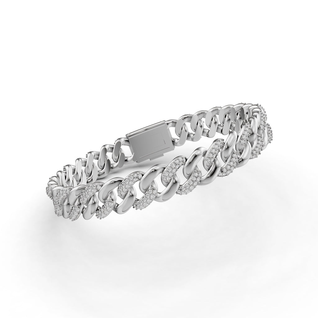 Lumière Elegance Men's Diamond Bracelet