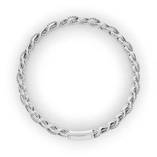 Lumière Elegance Men's Diamond Bracelet