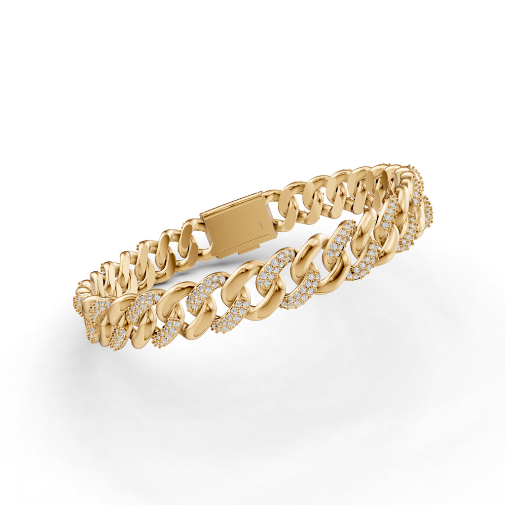 Lumière Elegance Men's Diamond Bracelet