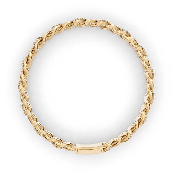 Lumière Elegance Men's Diamond Bracelet