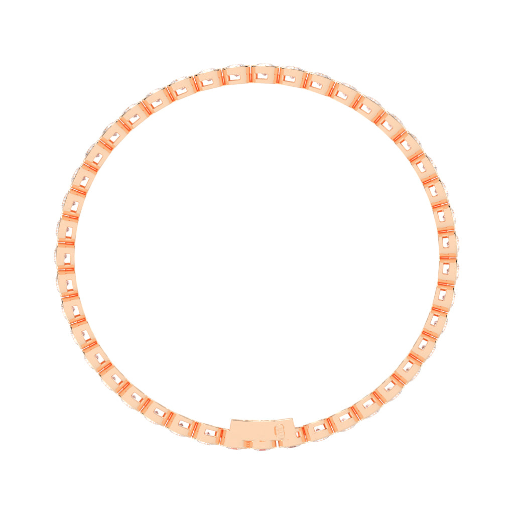 8.5Ct Round Shape Bracelet