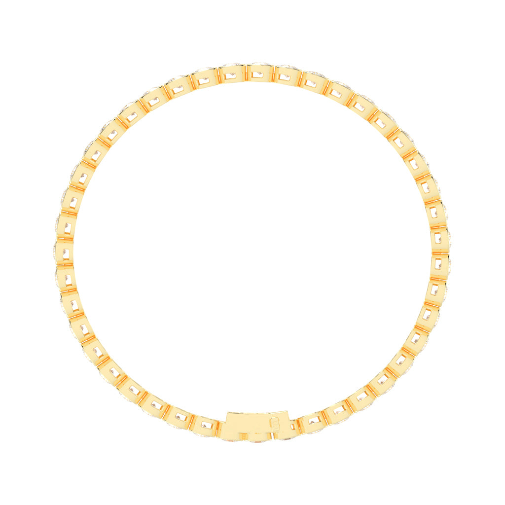 8.5Ct Round Shape Bracelet