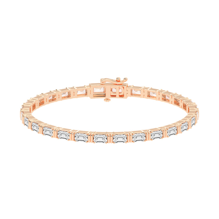 8.96Ct Emerald Shape Bracelet