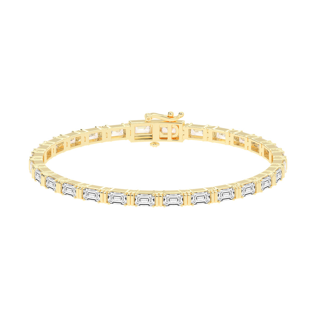 8.96Ct Emerald Shape Bracelet