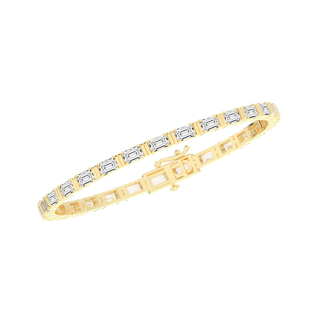 8.96Ct Emerald Shape Bracelet