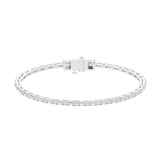 3.7Ct Emerald Shape Bracelet