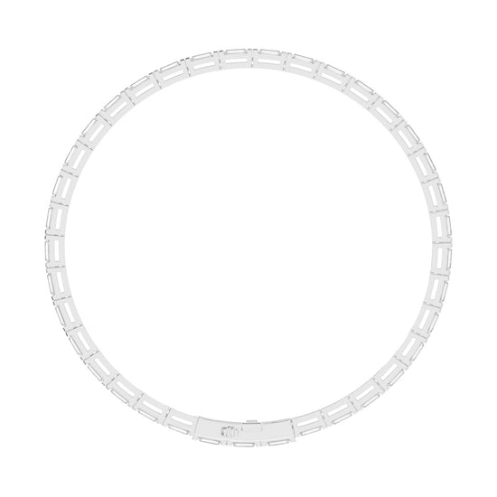 3.7Ct Emerald Shape Bracelet