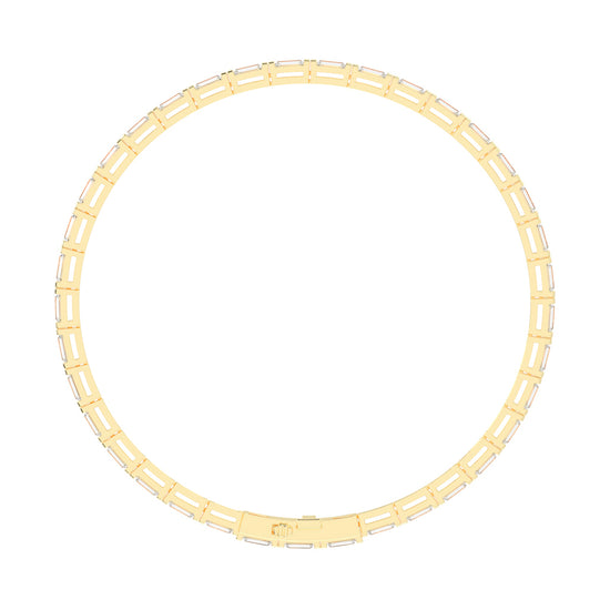 3.7Ct Emerald Shape Bracelet