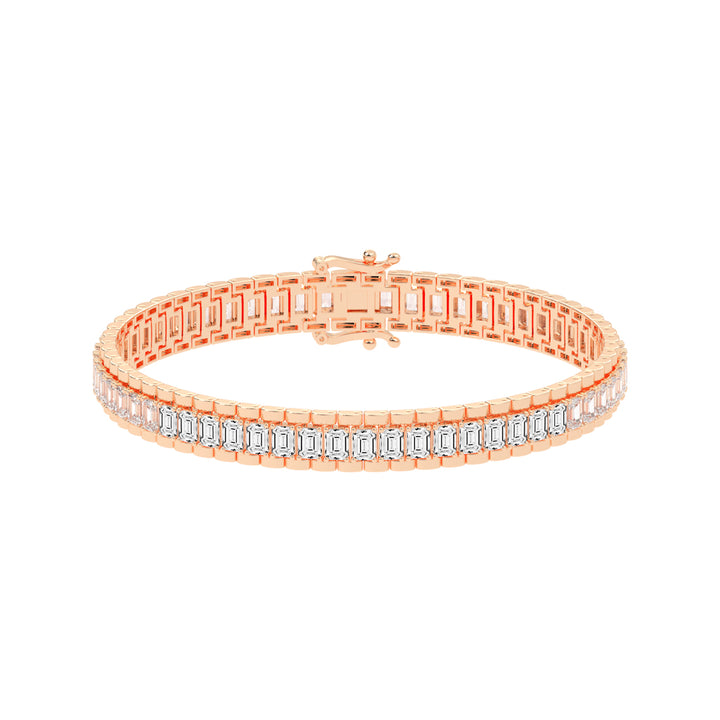 12Ct Emerald Shape Bracelet