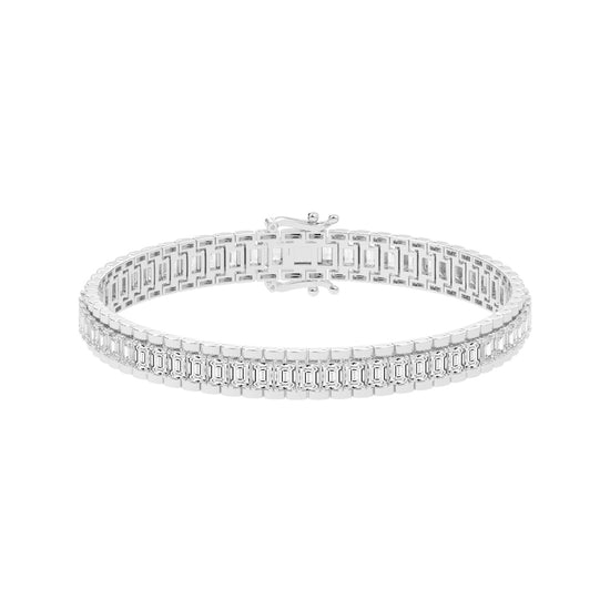 12Ct Emerald Shape Bracelet