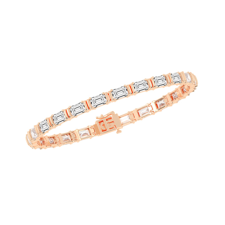12Ct Emerald Shape Bracelet