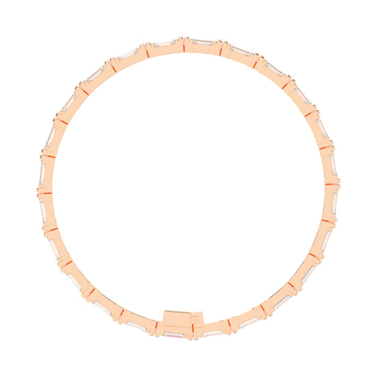 12Ct Emerald Shape Bracelet