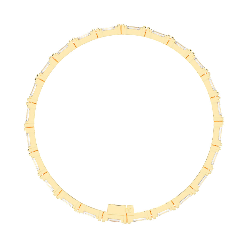 12Ct Emerald Shape Bracelet