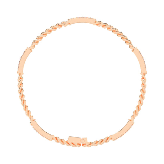 125Ct Round Shape Bracelet