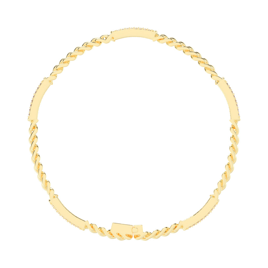 125Ct Round Shape Bracelet