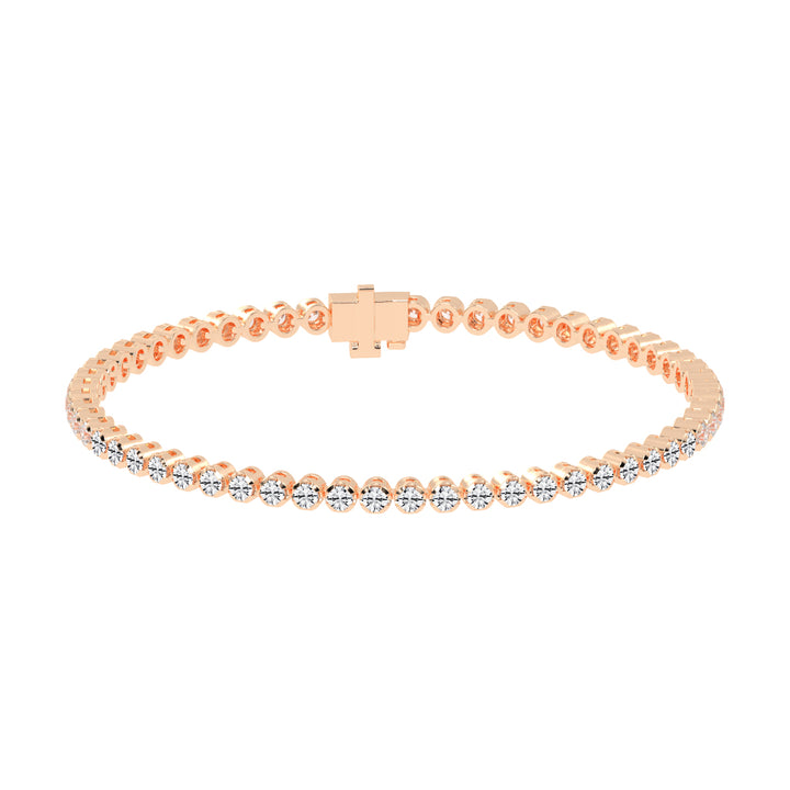 3.75Ct Round Shape Bracelet