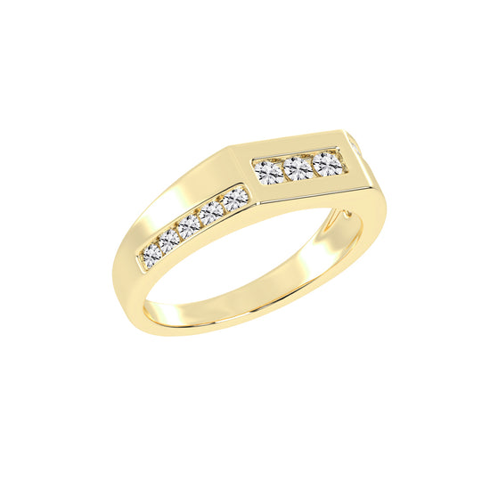 Modern Channel-Set Diamond Band