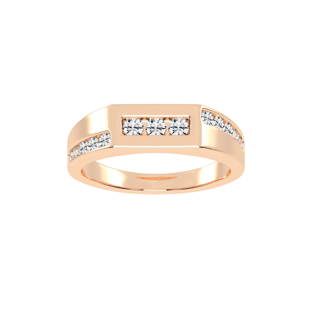 Modern ChannelSet Diamond Band