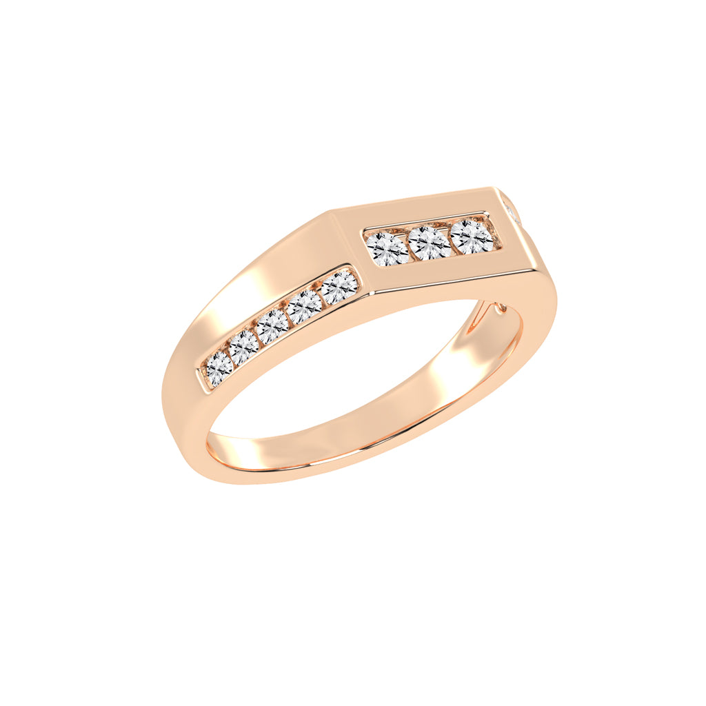 Modern ChannelSet Diamond Band