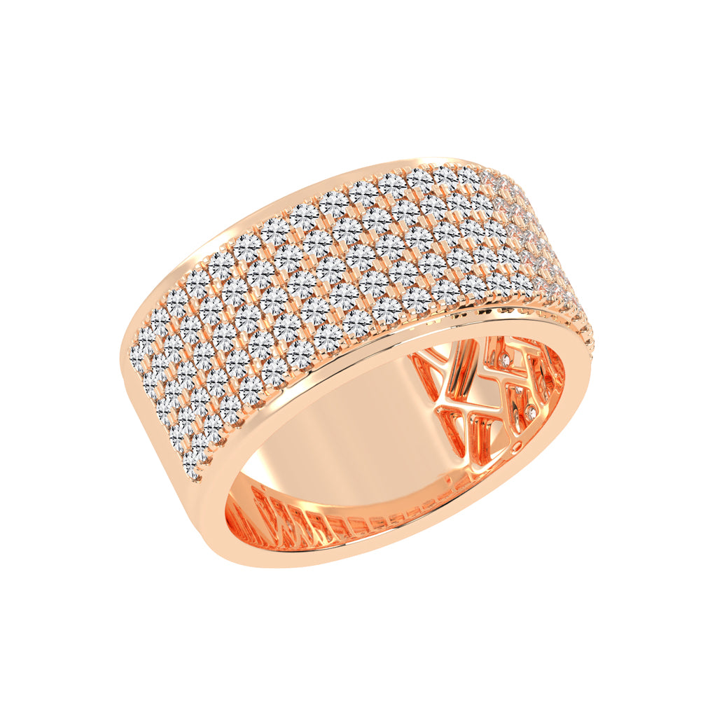 Cosmic Glow Diamond Statement Ring