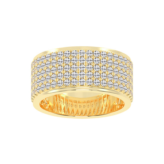Cosmic Glow Diamond Statement Ring