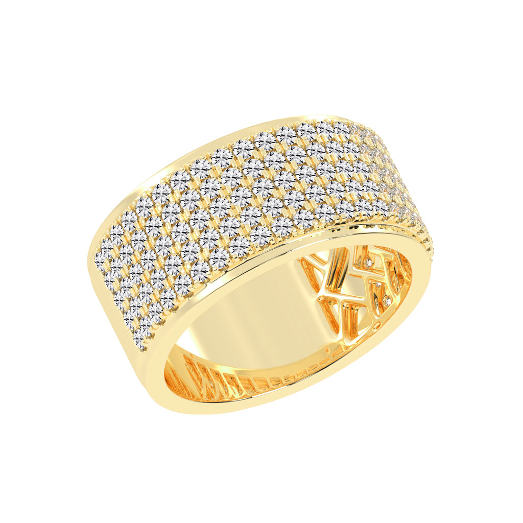 Cosmic Glow Diamond Statement Ring