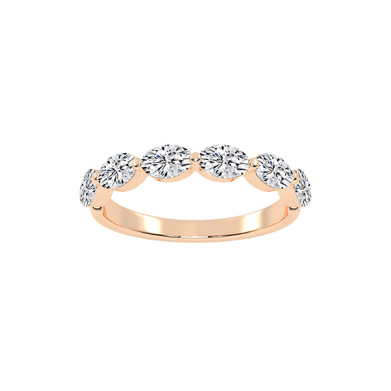 Solstice oval shape eternity Lab diamond ring