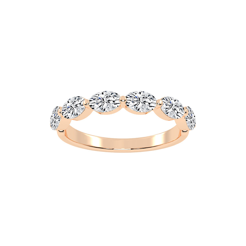 Solstice oval shape eternity Lab diamond ring