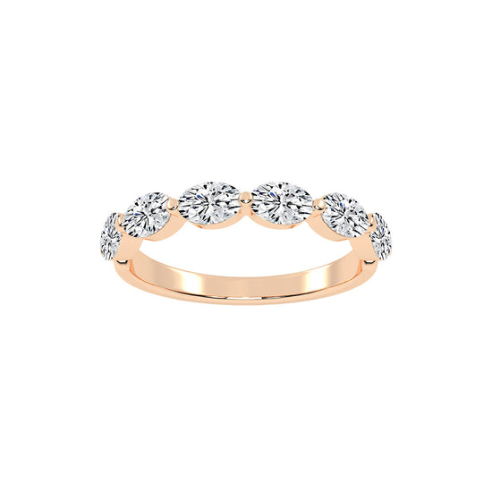 Solstice oval shape eternity Lab diamond ring
