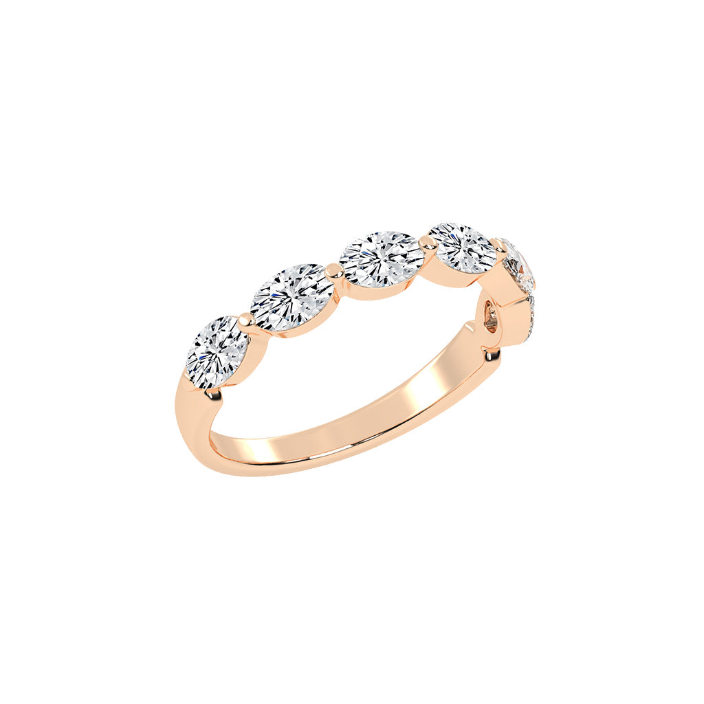 Solstice oval shape eternity Lab diamond ring