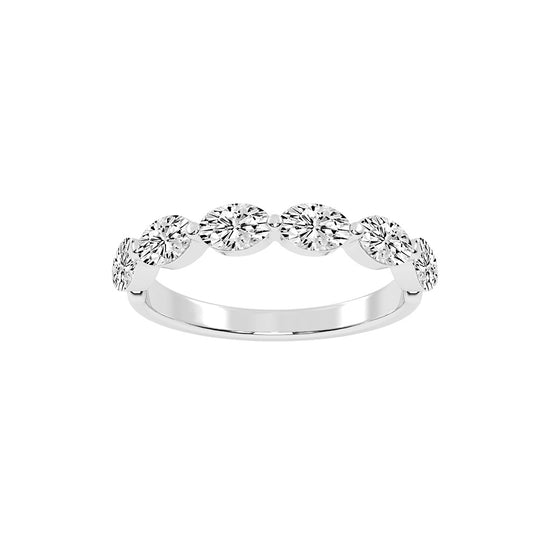 Solstice oval shape eternity Lab diamond ring