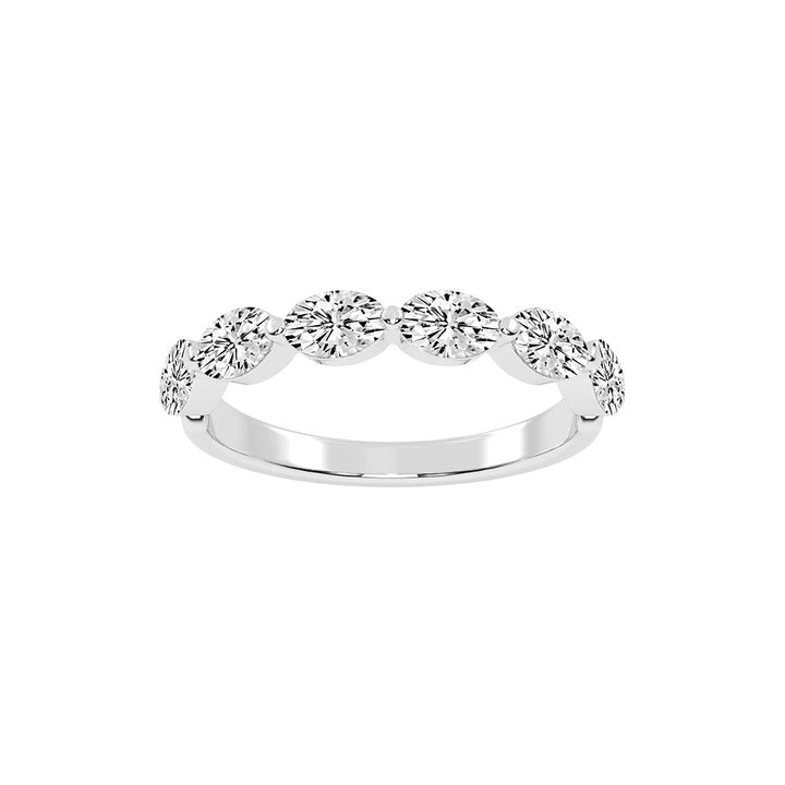 Solstice oval shape eternity Lab diamond ring