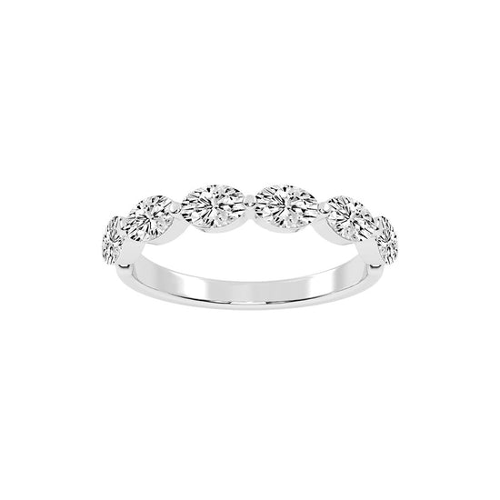 Solstice oval shape eternity Lab diamond ring