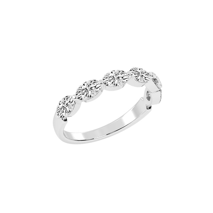 Solstice oval shape eternity Lab diamond ring